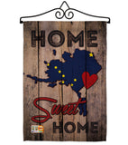 State Alaska Home Sweet Home - States Americana Vertical Impressions Decorative Flags HG191159 Made In USA