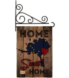 State Alaska Home Sweet Home - States Americana Vertical Impressions Decorative Flags HG191159 Made In USA