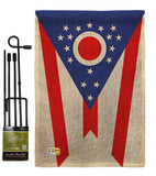 Ohio - States Americana Vertical Impressions Decorative Flags HG191536 Made In USA