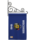 Wisconsin - States Americana Vertical Impressions Decorative Flags HG191550 Made In USA