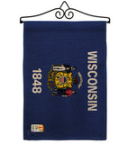 Wisconsin - States Americana Vertical Impressions Decorative Flags HG191550 Made In USA