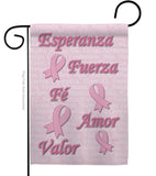 Esperanza, Fé, Valor - Support Inspirational Vertical Impressions Decorative Flags HG115080S Made In USA