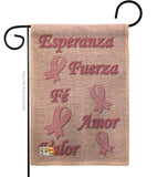 Esperanza, Fé, Valor - Support Inspirational Vertical Impressions Decorative Flags HG115080S Made In USA