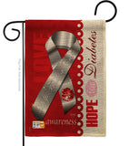 Diabetes - Support Inspirational Vertical Impressions Decorative Flags HG115097 Made In USA