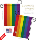 Rainbow - Support Inspirational Vertical Impressions Decorative Flags HG115100 Made In USA