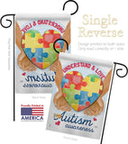 Understand Autism Awareness - Support Inspirational Vertical Impressions Decorative Flags HG115131 Made In USA