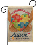 Understand Autism Awareness - Support Inspirational Vertical Impressions Decorative Flags HG115131 Made In USA