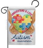 Understand Autism Awareness - Support Inspirational Vertical Impressions Decorative Flags HG115131 Made In USA