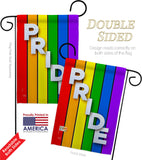 Rainbow Pride - Support Inspirational Vertical Impressions Decorative Flags HG115177 Made In USA