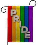 Rainbow Pride - Support Inspirational Vertical Impressions Decorative Flags HG115177 Made In USA