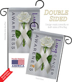 Lung Cancer Awareness - Support Inspirational Vertical Impressions Decorative Flags HG115207 Made In USA