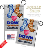 Down Syndrome Awareness - Support Inspirational Vertical Impressions Decorative Flags HG115215 Made In USA