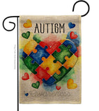 Support Autism Day - Support Inspirational Vertical Impressions Decorative Flags HG115221 Made In USA