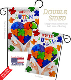 Autism Day - Support Inspirational Vertical Impressions Decorative Flags HG115232 Made In USA