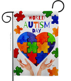 Autism Day - Support Inspirational Vertical Impressions Decorative Flags HG115232 Made In USA