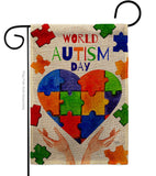 Autism Day - Support Inspirational Vertical Impressions Decorative Flags HG115232 Made In USA