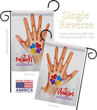 Asperger Day - Support Inspirational Vertical Impressions Decorative Flags HG115233 Made In USA