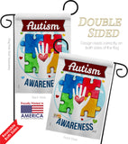 Hope for Autism Awareness - Support Inspirational Vertical Impressions Decorative Flags HG137047 Made In USA