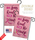 Pink Ribbon - Support Inspirational Vertical Impressions Decorative Flags HG137064 Made In USA