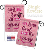 Pink Ribbon - Support Inspirational Vertical Impressions Decorative Flags HG137064 Made In USA