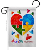 Autism Love - Support Inspirational Vertical Impressions Decorative Flags HG137487 Made In USA