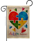 Autism Love - Support Inspirational Vertical Impressions Decorative Flags HG137487 Made In USA