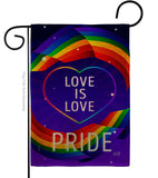 Love Is Pride - Support Inspirational Vertical Impressions Decorative Flags HG137517 Made In USA