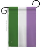 Genderqueer pride - Support Inspirational Vertical Impressions Decorative Flags HG148009 Made In USA