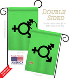 Israeli transgender and genderqueer - Support Inspirational Vertical Impressions Decorative Flags HG148011 Made In USA