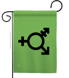 Israeli transgender and genderqueer - Support Inspirational Vertical Impressions Decorative Flags HG148011 Made In USA