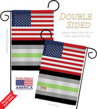 US Agender Pride - Support Inspirational Vertical Impressions Decorative Flags HG148026 Made In USA