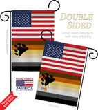 US Bear Brotherhood - Support Inspirational Vertical Impressions Decorative Flags HG148029 Made In USA