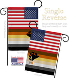 US Bear Brotherhood - Support Inspirational Vertical Impressions Decorative Flags HG148029 Made In USA