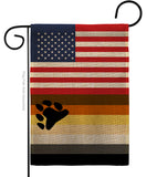 US Bear Brotherhood - Support Inspirational Vertical Impressions Decorative Flags HG148029 Made In USA