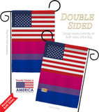 US Bisexual - Support Inspirational Vertical Impressions Decorative Flags HG148030 Made In USA