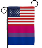 US Bisexual - Support Inspirational Vertical Impressions Decorative Flags HG148030 Made In USA