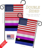 US Genderfluidity Pride - Support Inspirational Vertical Impressions Decorative Flags HG148033 Made In USA