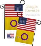 US Intersex - Support Inspirational Vertical Impressions Decorative Flags HG148035 Made In USA