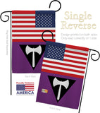 US Labrys Pride - Support Inspirational Vertical Impressions Decorative Flags HG148037 Made In USA