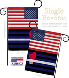 US Leather Pride - Support Inspirational Vertical Impressions Decorative Flags HG148038 Made In USA