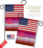 US Lipstick lesbian - Support Inspirational Vertical Impressions Decorative Flags HG148039 Made In USA