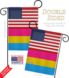 US Pansexual pride - Support Inspirational Vertical Impressions Decorative Flags HG148043 Made In USA