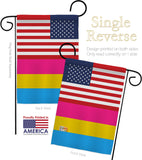 US Pansexual pride - Support Inspirational Vertical Impressions Decorative Flags HG148043 Made In USA