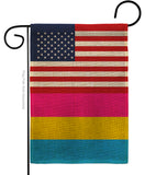 US Pansexual pride - Support Inspirational Vertical Impressions Decorative Flags HG148043 Made In USA