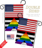 US Straight Allies For Equality - Support Inspirational Vertical Impressions Decorative Flags HG148048 Made In USA