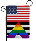 US Straight Allies For Equality - Support Inspirational Vertical Impressions Decorative Flags HG148048 Made In USA