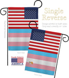 US Transgender - Support Inspirational Vertical Impressions Decorative Flags HG148049 Made In USA