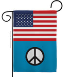 US Peace - Support Inspirational Vertical Impressions Decorative Flags HG148051 Made In USA