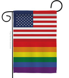 US Rainbow - Support Inspirational Vertical Impressions Decorative Flags HG148052 Made In USA