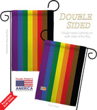 Philadelphia Rainbow  - Support Inspirational Vertical Impressions Decorative Flags HG148641 Made In USA